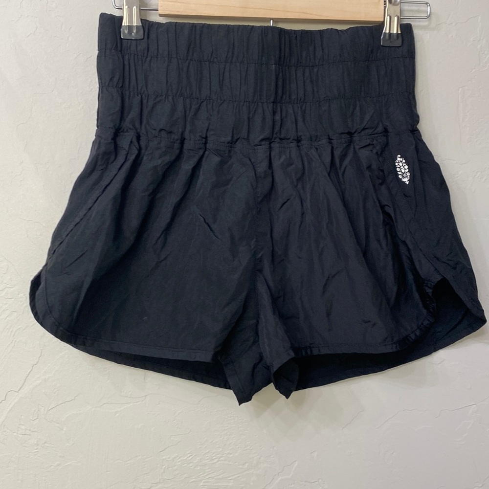 Free People Black Athletic Shorts